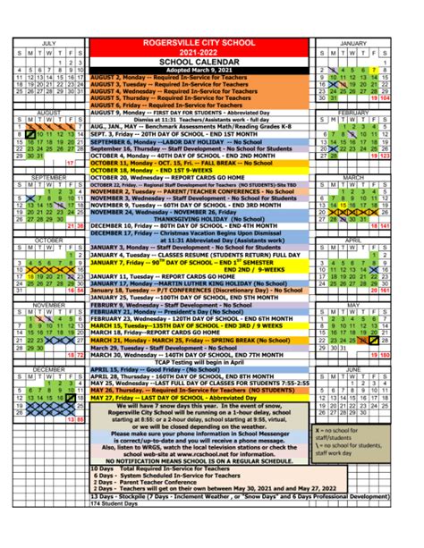 Eastman Academic Calendar